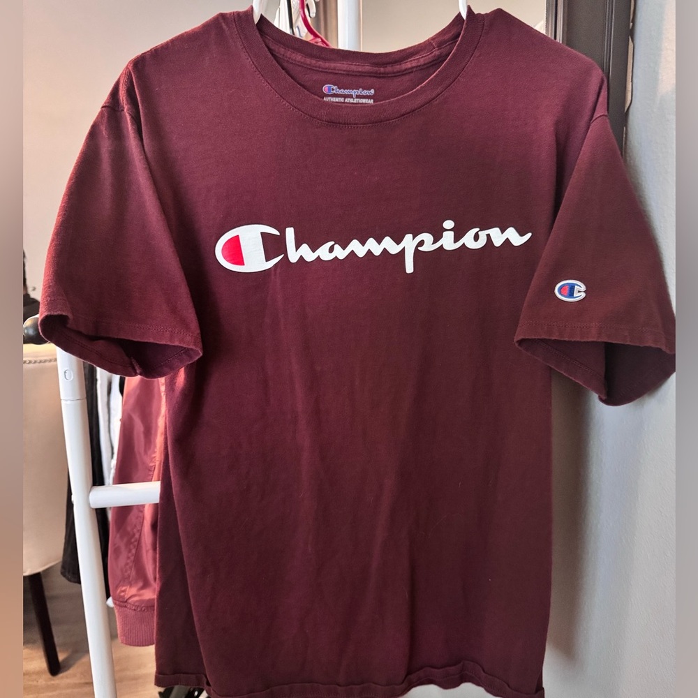 Champion Burgundy Athletic Tee